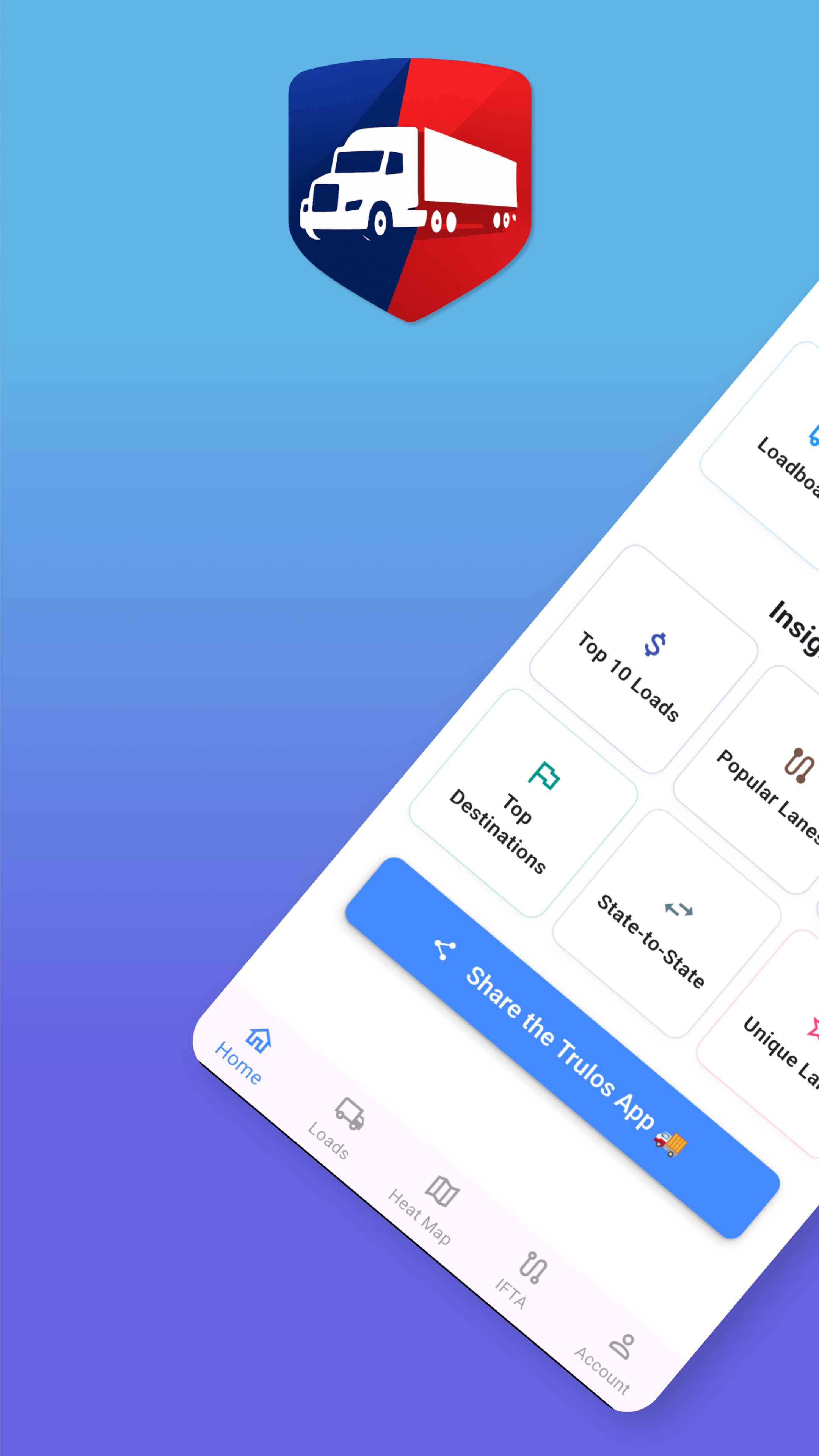 Trulos app load board home